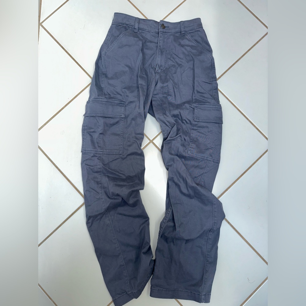 Hollister Gray Cargo Pants Relaxed Fit Lightweight